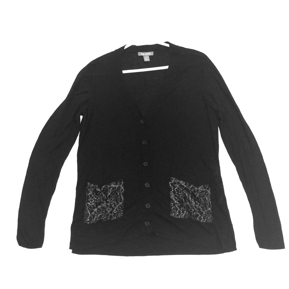 Black cardigan
